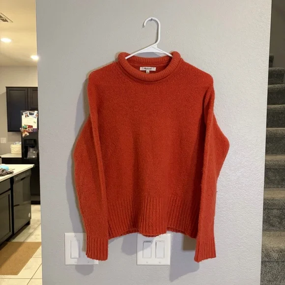 Madewell Fulton Wool Blend Pullover Sweater Cozy Fall Winter XS - Picture 2 of 5